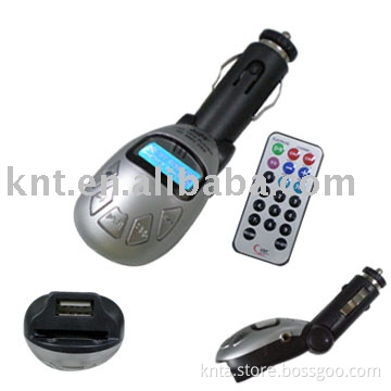 LCD Car Mp3 FM Transmitter with SD/MMC card slot